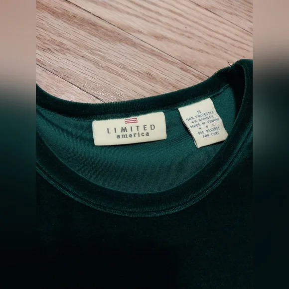 Green velour tee from The Limited - Picture 2 of 2